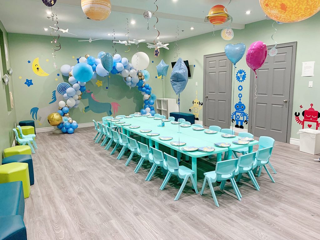 Curious island birthday party room indoor playground kid s birthday